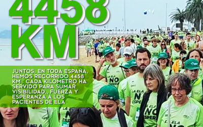4458 Km recorridos en toda España por la ELA. Cada kilómetro nos dá más fuerza para seguir luchando