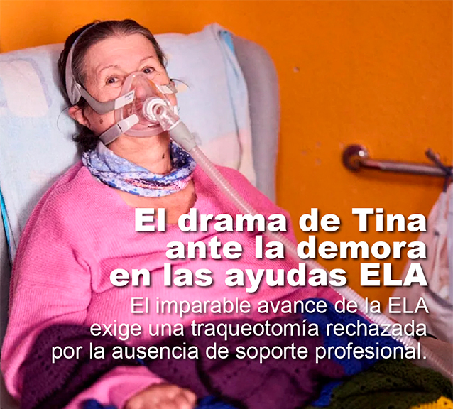 El drama de Tina ante la demora en las ayudas ELA